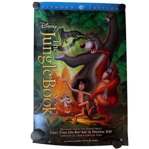 Disney Classics The Jungle Book Original Movie Poster 40" X 27"
